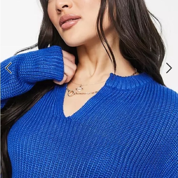 NWOT • ASOS • cobalt blue sweater - Picture 2 of 10